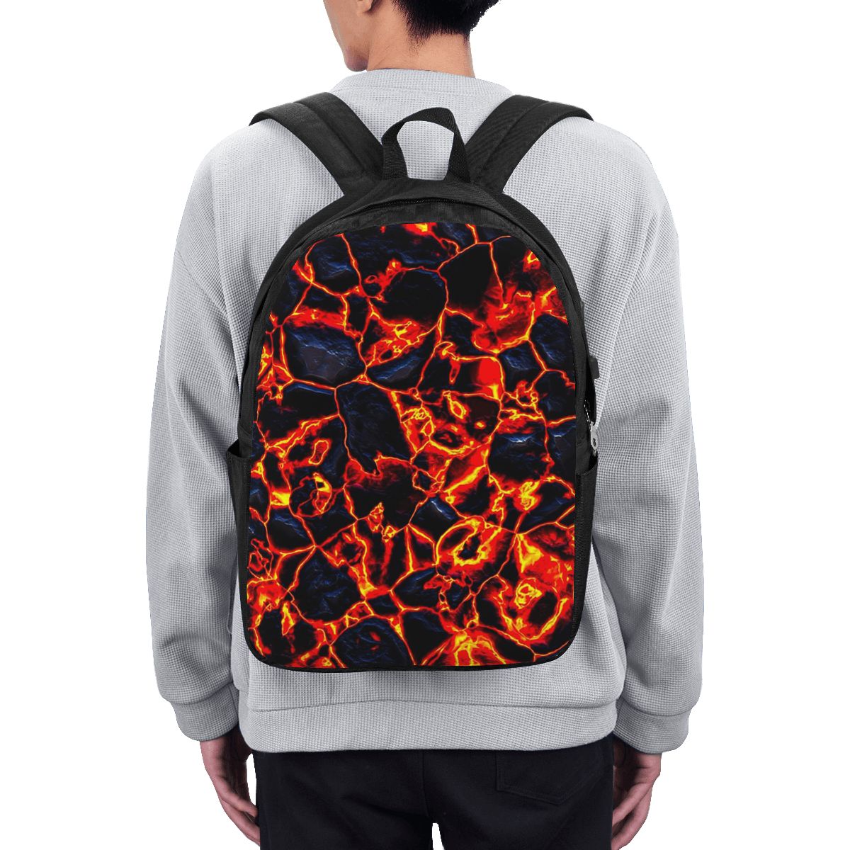 Laptop Bag - Plecak na laptopa z motywem lawy,