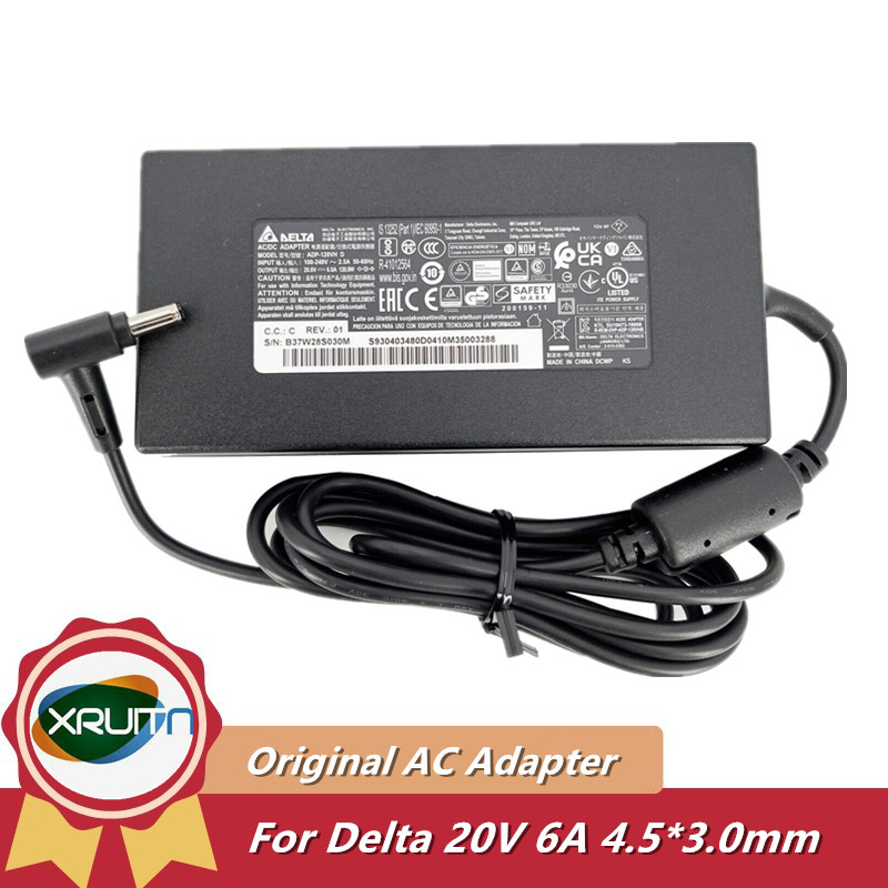 Laptop Charger - Oryginalny zasilacz sieciowy Delta ADP-120VH D