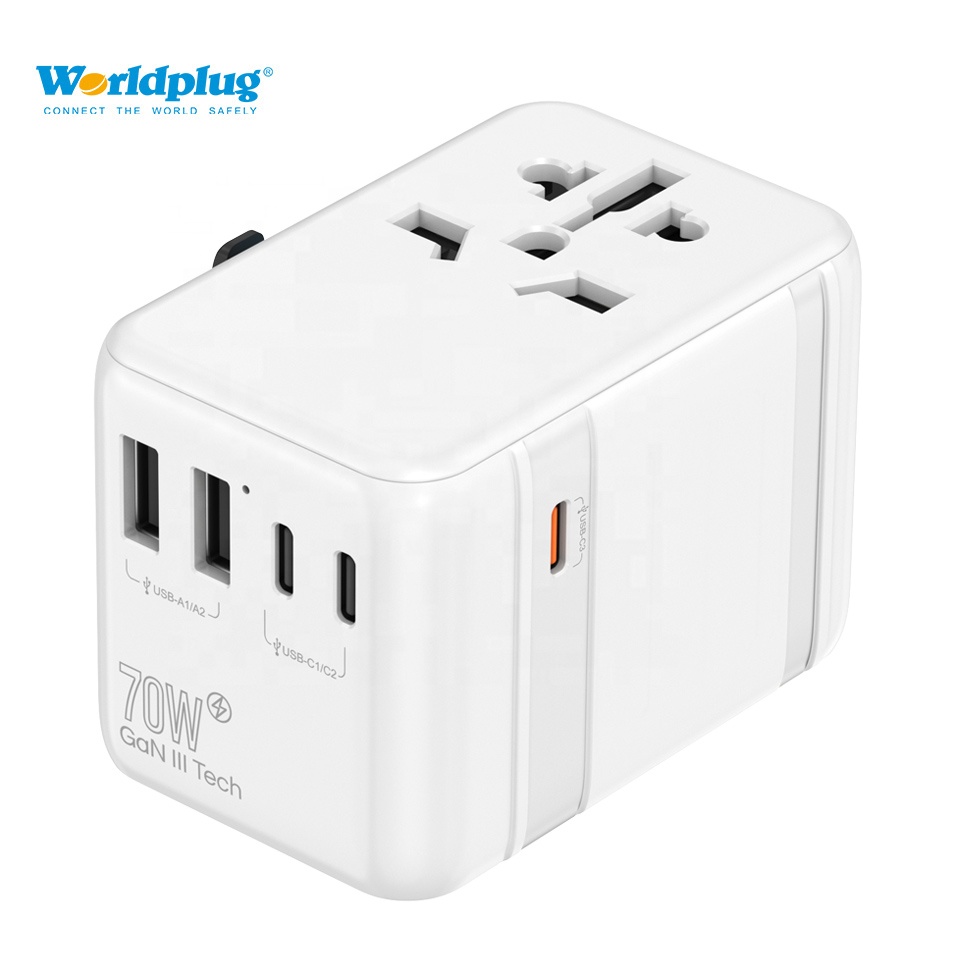 Laptop Charger - Uniwersalny adapter zasilania do gniazdek światowych,