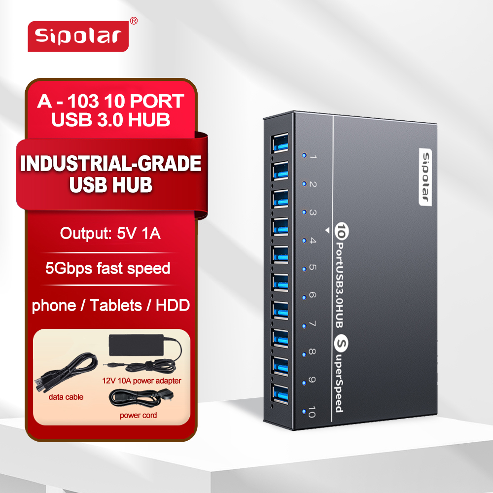 A103 Sipolar 10-portowy Hub US – Usb Hub recenzja i cena