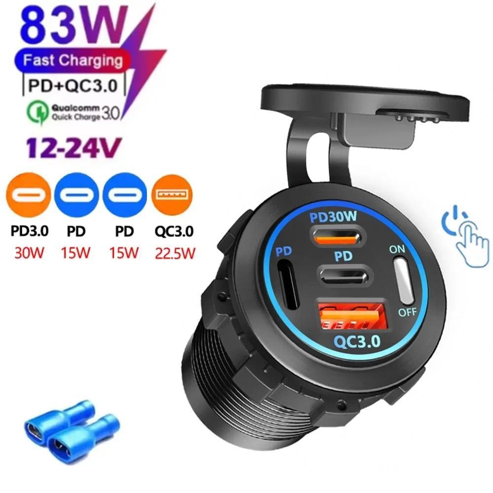 Ładowarka samochodowa 83W PD Q – Usb C Hub recenzja i cena