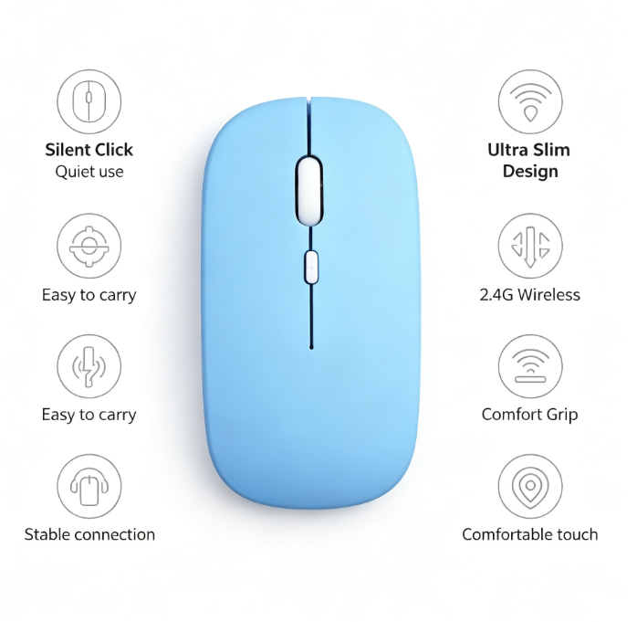 HTMCK – bezprzewodowa, cicha m – Laptop Mouse recenzja i cena