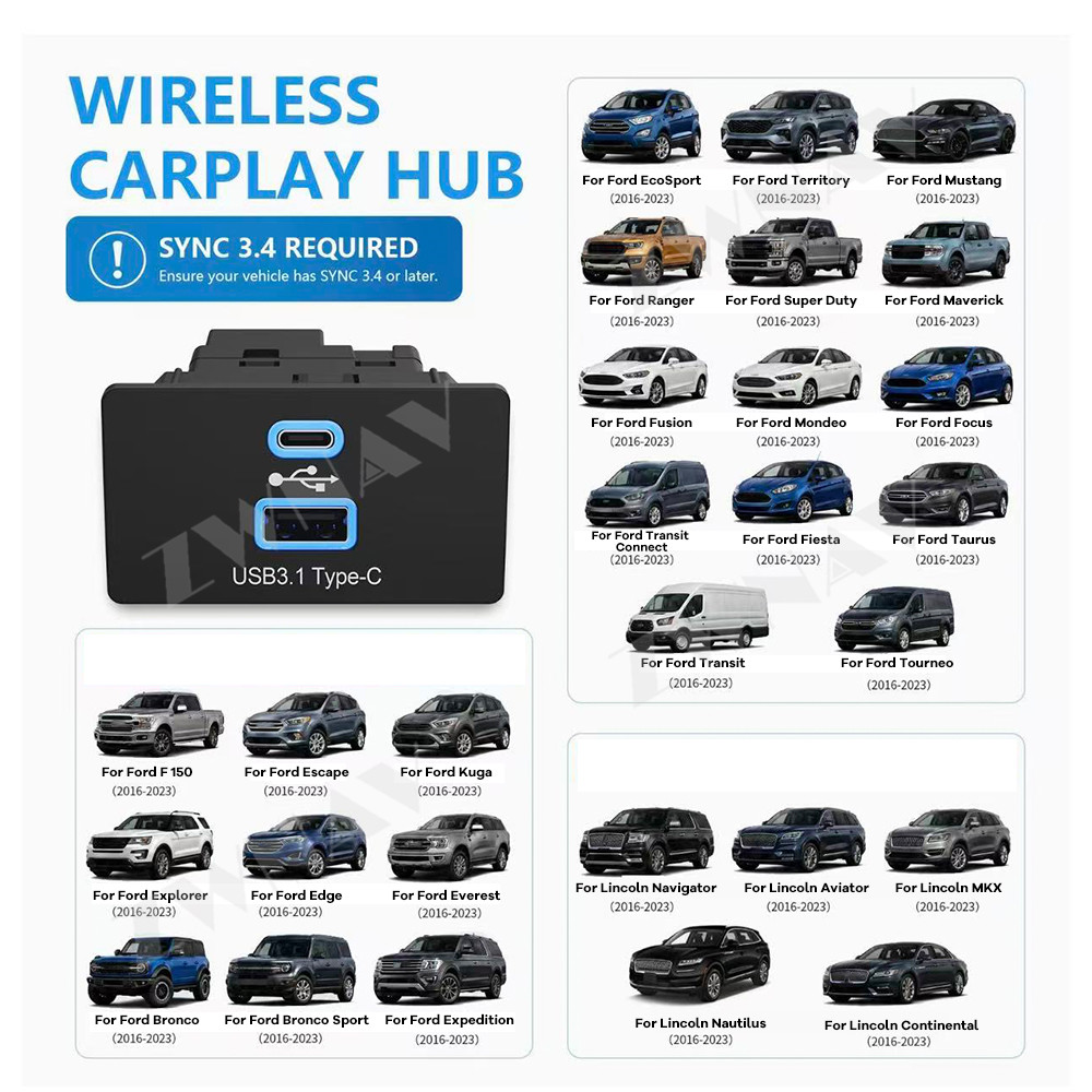 Bezprzewodowy adapter CarPlay  – Usb C Hub recenzja i cena