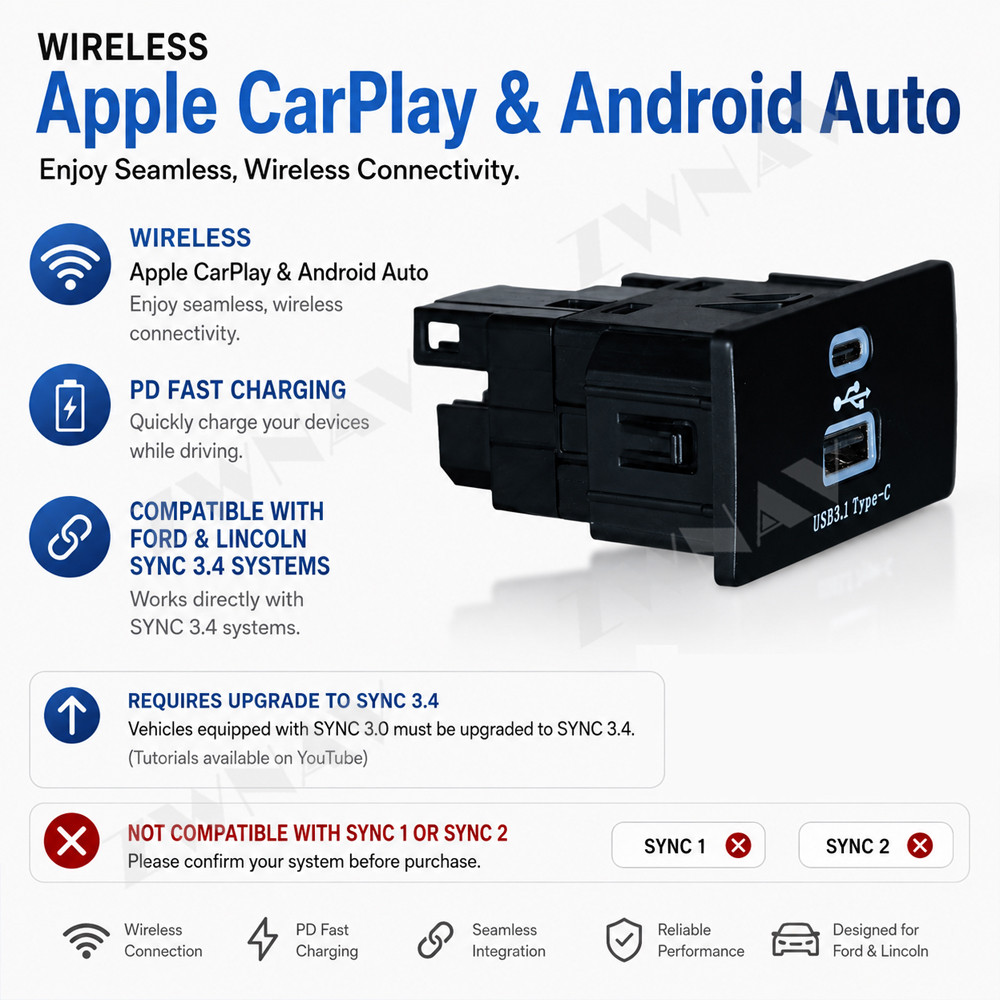 Bezprzewodowy adapter CarPlay  – Usb C Hub recenzja i cena